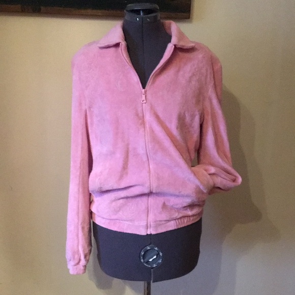 Nasir Mazhar x Topman Pink Terry Cloth Zip-up Size Small - Picture 3 of 16